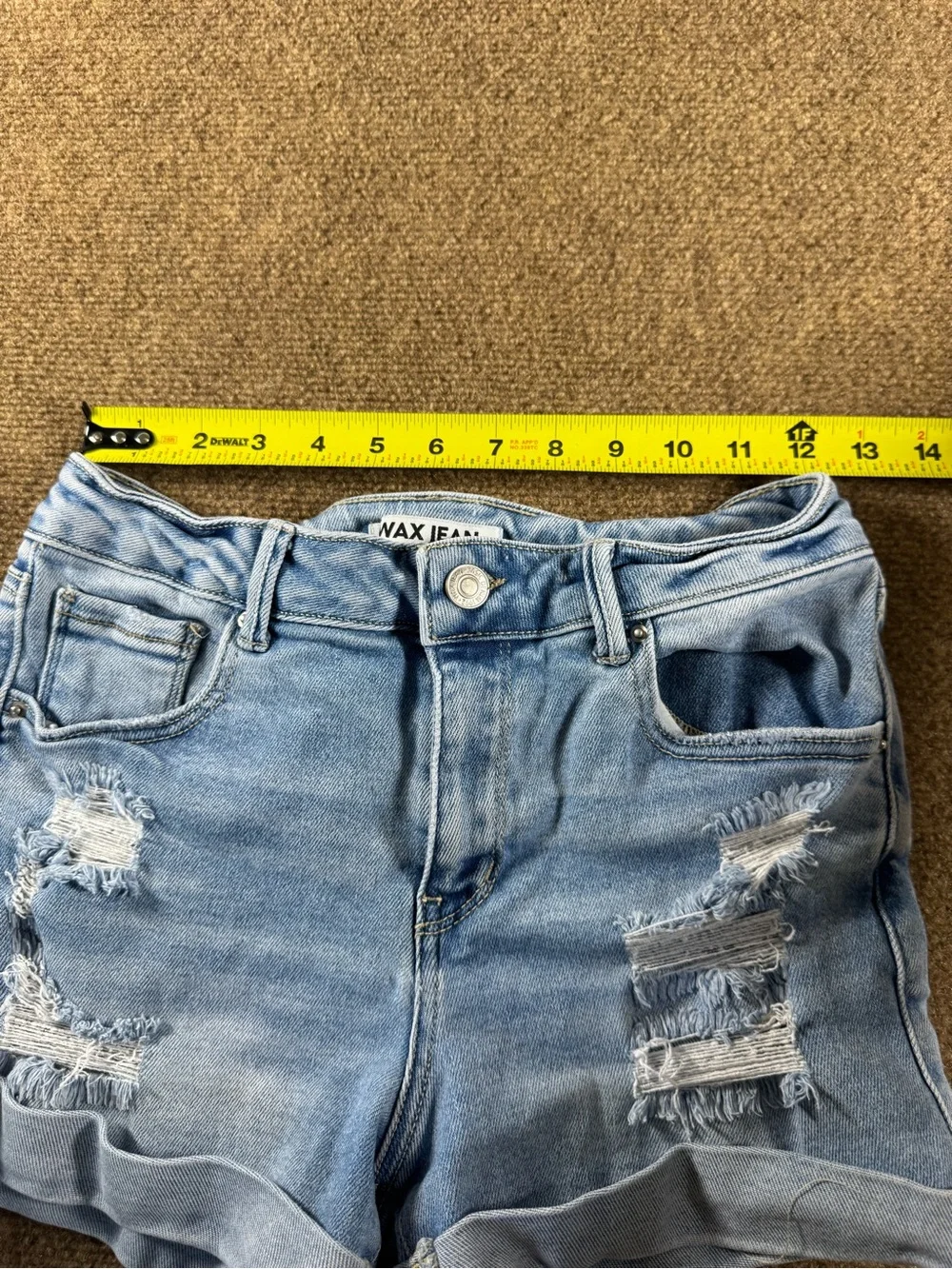 Wax Jean Small Stretch Short Distressed Medium & Clingers size Small Lot of 2